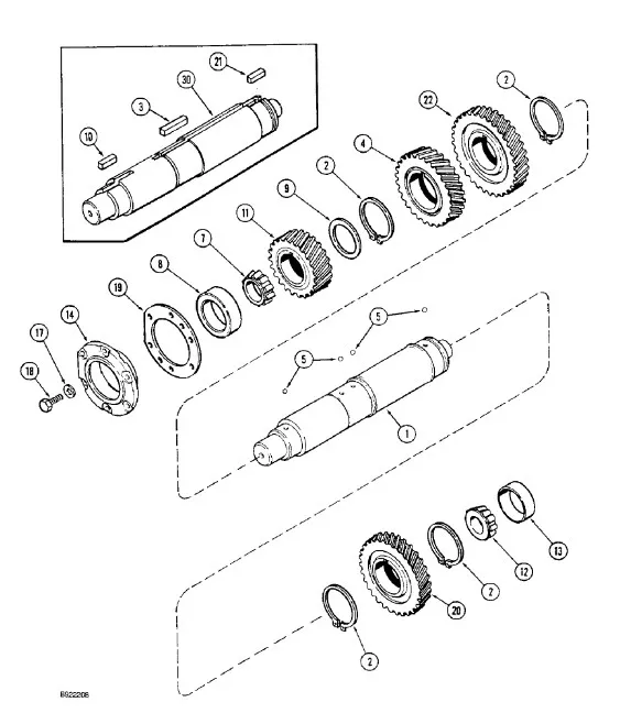 1286000C3 - Фланецдержатель вала промежут. КПП скор. TGT8./Mg.