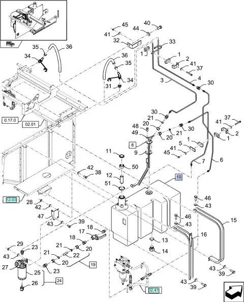 87643452 - бак топливный
